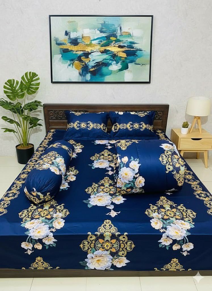 WhatsApp Image 2025-12-19 at 5.15.46 PM লাক্সারি প্রিন্টেড বেডশিট সেট - Image 1